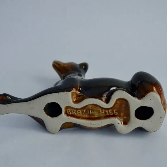 Vintage MCM Doberman Ceramic Figurine Brazil 4166 - Picture 5 of 5
